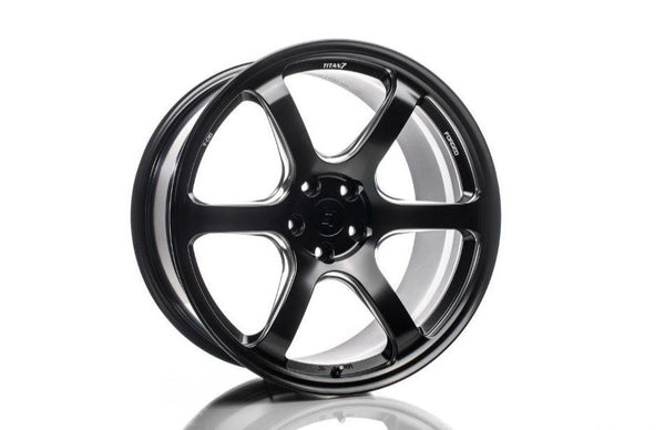 Titan 7 T-D6e 17x9 5X100 47mm - Machine Black - Single Wheel