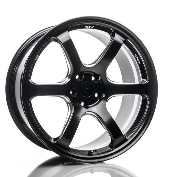 Titan 7 T-D6e 17x9 5X100 47mm - Machine Black - Single Wheel