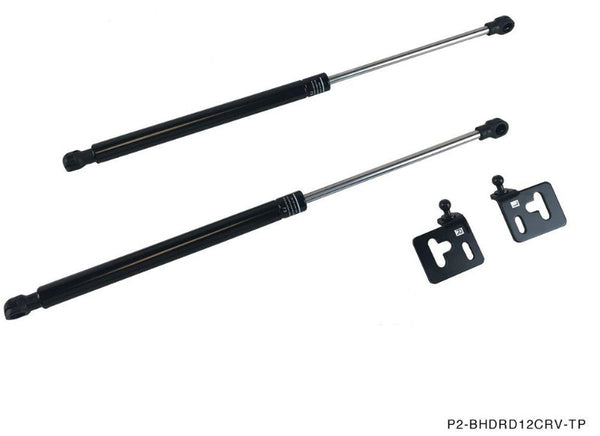Phase 2 Motortrend (P2M) Black Series Engine Hood Bonnet Dampers Set - Honda CR-V RD1 RD2 (1997-2001)