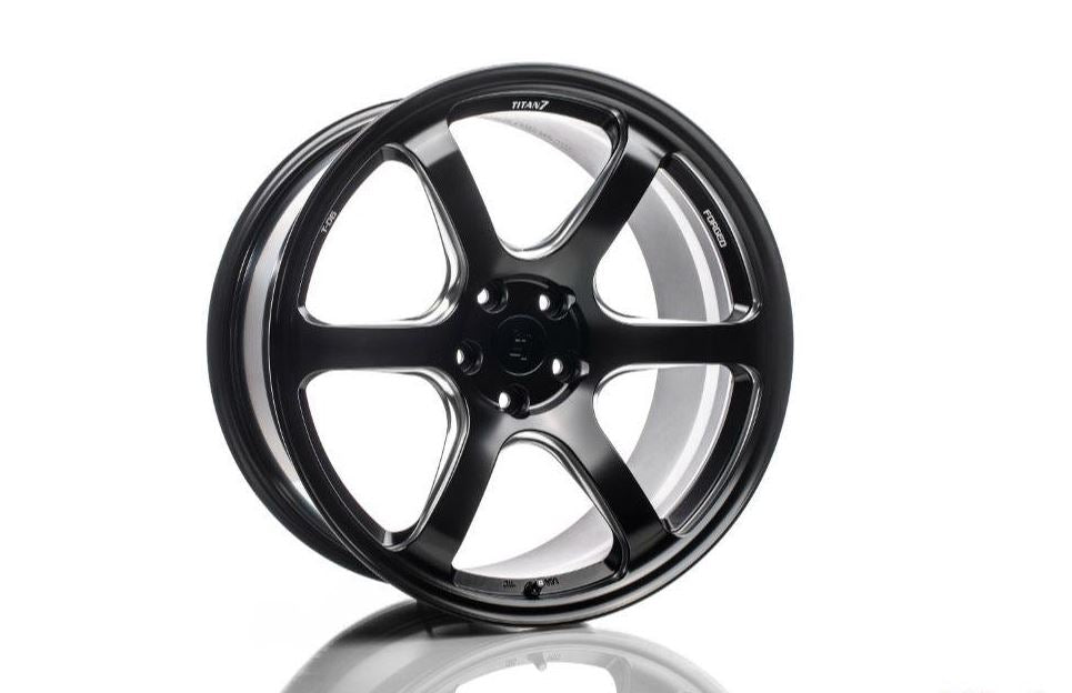 Titan 7 T-D6e 18x10 5x120 25mm - Machine Black - Single Wheel