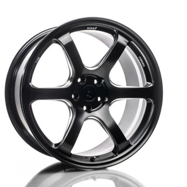 Titan 7 T-D6e 18x10 5x120 25mm - Machine Black - Single Wheel
