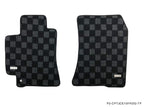 Phase 2 Motortrend (P2M) Front & Rear Checkered Carpet Floor Mats - Lexus IS200 IS300 Altezza (1998-2005)