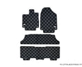 Phase 2 Motortrend (P2M) Checkered Carpet Race Floor Mats Front & Rear - Honda Odyssey RL6 (2018+)