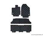 Phase 2 Motortrend (P2M) Checkered Carpet Race Floor Mats Front & Rear - Honda Odyssey RL6 (2018+)