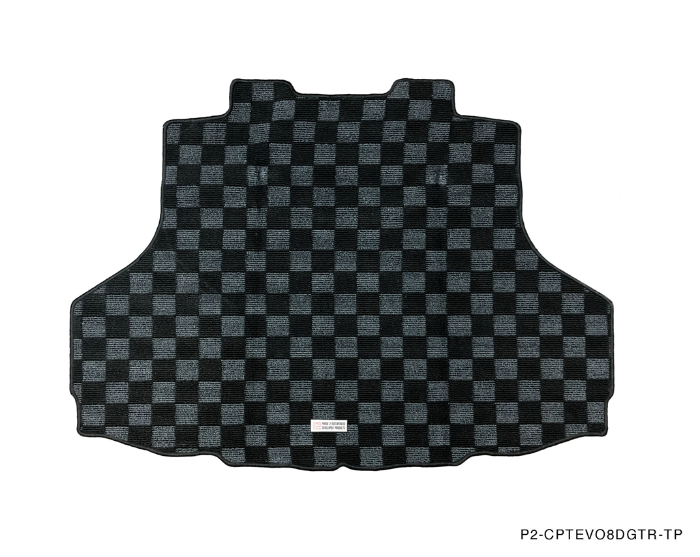 Phase 2 Motortrend (P2M) Checkered Rear Trunk Mat - Mitsubishi Lancer Evolution EVO 8 & 9 (2003-2007)