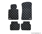 Phase 2 Motortrend (P2M) Checkered Carpet Race Floor Mats Front & Rear - BMW E46 3 Series Coupe / Sedan (1999-2006)