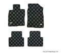 P2M Checkered Floor Mats Front & Rear - Honda Civic & (2015-2022)