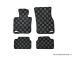 Phase 2 Motortrend (P2M) Checkered Carpet Race Floor Mats Front & Rear - Mini Cooper F55 4 Door (2016-2022)