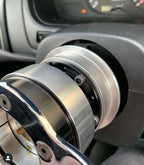 Phase 2 Motortrend (P2M) Black Gunmetal Aluminum Steering Wheel Quick Release Kit - Universal
