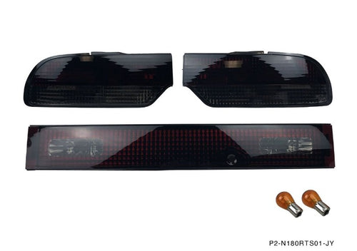 Phase 2 Motortrend (P2M) Smoked Rear Taillights - Nissan 180sx 240sx S13 Hatchback (1989-1994)