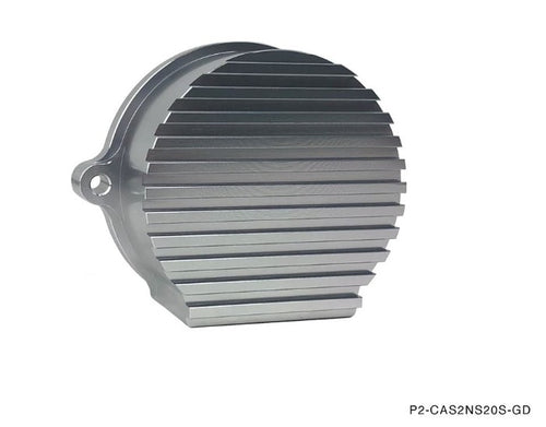 Phase 2 Motortrend (P2M) Aluminum V2 CAS Crank Angel Sensor Cover Silver- Nissan 240sx SR20DET