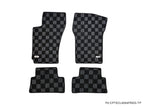 Phase 2 Motortrend (P2M) Checkered Carpet Race Floor Mats Front & Rear - Eagle Talon (1989-1994)