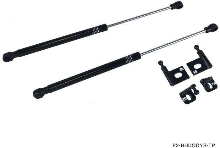 P2M Black Hood Dampers - Honda Odyssey (2005-2007)