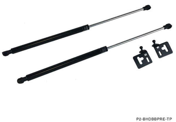 Phase 2 Motortrend (P2M) Black Series Engine Hood Bonnet Dampers Set - Honda Prelude BA BB (1992-2001)