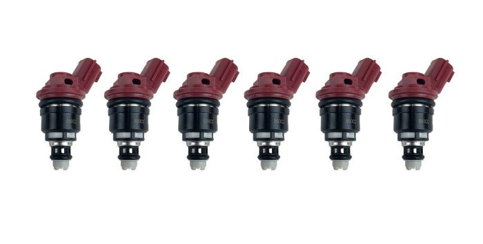 P2M 800cc Side Feed Injectors Set of 6 Kit - Nissan R33 RB25DET Z32
