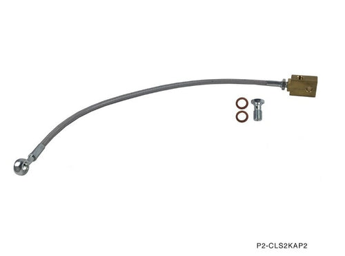 Phase 2 Motortrend (P2M) Stainless Steel Braided Clutch Line - Honda S2000 S2K AP2 (2004-2009)