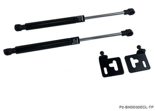 Phase 2 Motortrend (P2M) Black Series Engine Hood Bonnet Dampers Set - Mitsubishi Eclipse D32 (1995-1999)