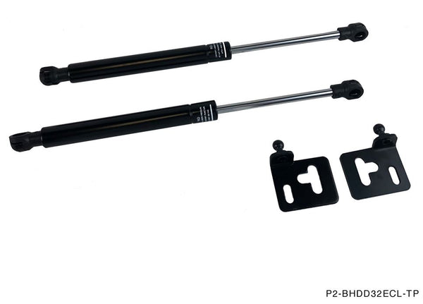 Phase 2 Motortrend (P2M) Black Series Engine Hood Bonnet Dampers Set - Mitsubishi Eclipse D32 (1995-1999)