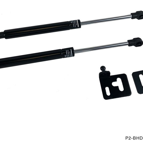 Phase 2 Motortrend (P2M) Black Series Engine Hood Bonnet Dampers Set - Mitsubishi Eclipse D32 (1995-1999)