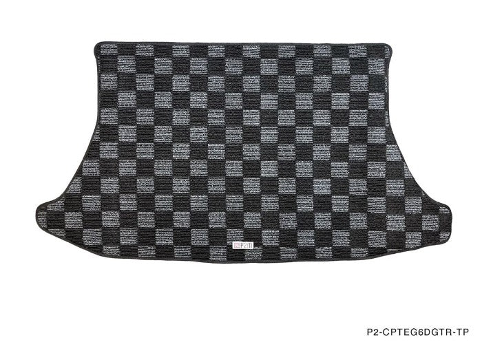 Phase 2 Motortrend (P2M) Checkered Carpet Trunk Mat - Honda Civic EG6 Hatchback (1991-1995)