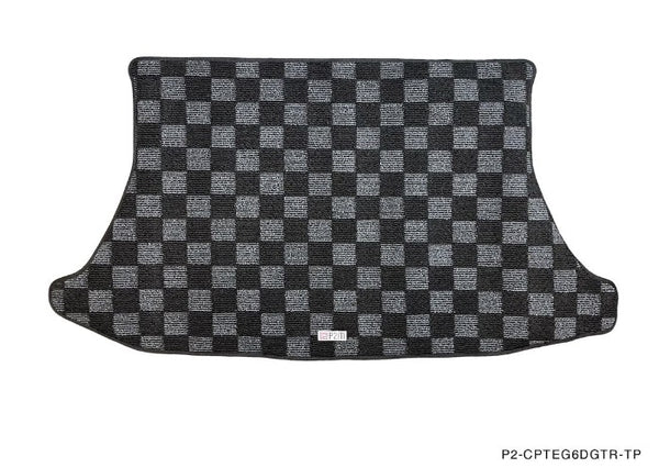 Phase 2 Motortrend (P2M) Checkered Carpet Trunk Mat - Honda Civic EG6 Hatchback (1991-1995)