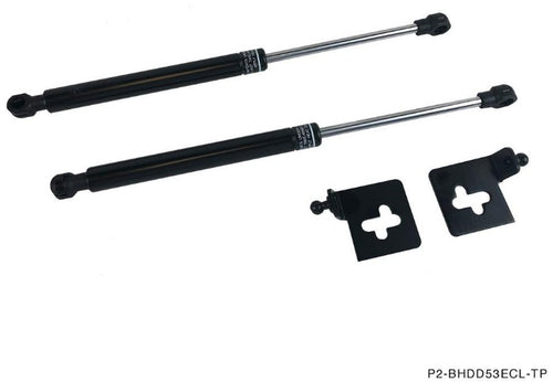 Phase 2 Motortrend (P2M) Black Series Engine Hood Bonnet Dampers Set - Mitsubishi Eclipse D53 (2000-2003)