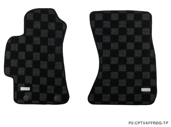 Phase 2 Motortrend (P2M) Front & Rear Checkered Carpet Floor Mats - Subaru WRX & STI VAF (2015-2021)