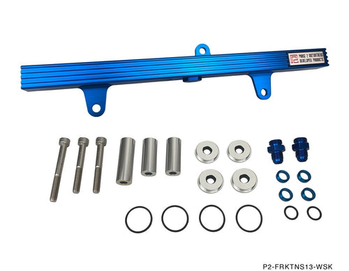 Phase 2 Motortrend (P2M) Billet Aluminum Top Feed Fuel Rail Kit - Nissan S13 SR20DET