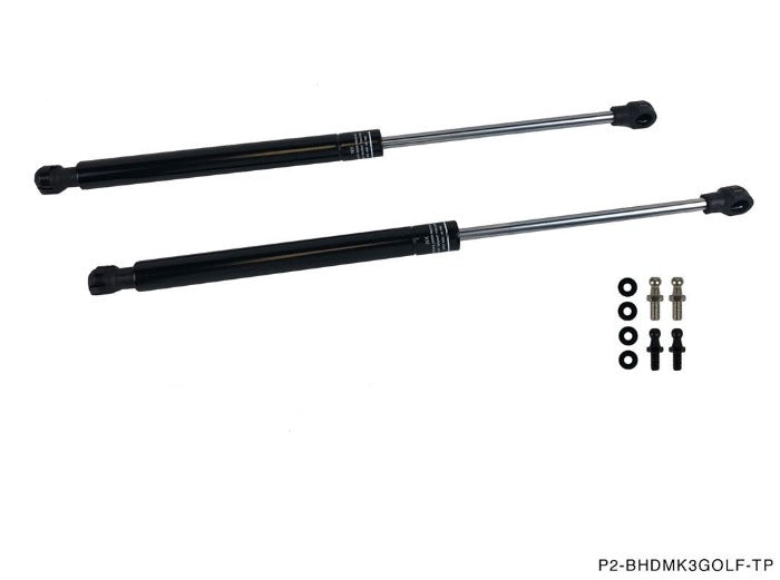 P2M Black Hood Dampers - Volkswagen Golf MK3 (1992-2000)