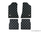 Phase 2 Motortrend (P2M) Checkered Flag Race Carpet Floor Mats Front & Rear - Toyota Corolla AE86 (1984-1987)