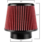 DC Sports Intake System DC Sports 3.5" Replacement Air Filter Open Top