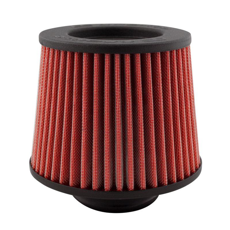 DC Sports Replacement Single Air Filter - 4" Inlet, Base 6", Top 5", 6"W, 6"H - Universal
