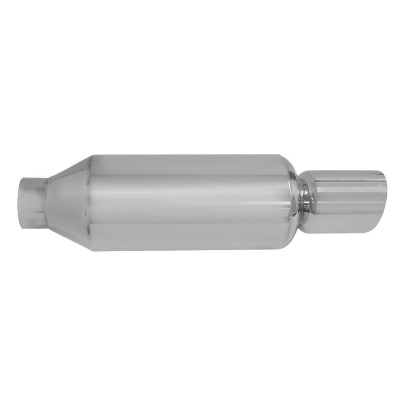 DCM3000S DC Sports Muffler / Silencer 3" Inlet Canister w/ 4" Slant Angle Tip Universal