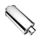 DC Sports Exhaust DC Sports Universal Round Muffler 2.5" Inlet 2.5" Outlet