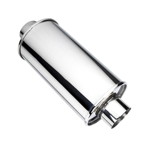 DC Sports Exhaust DC Sports Universal Round Muffler 2.5" Inlet 2.5" Outlet