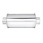 DC Sports Exhaust DC Sports Universal Round Muffler 2.5" Inlet 2.5" Outlet