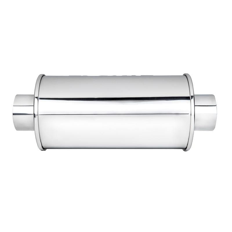 DC Sports Exhaust DC Sports Universal Round Muffler 2.5" Inlet 2.5" Outlet