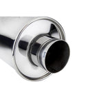 DC Sports Exhaust DC Sports Universal Round Muffler 2.5" Inlet 2.5" Outlet