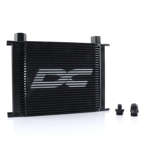 DC Sports Oil Cooler -6 Fittings DC SPORTS 30 ROW UNIVERSAL OIL COOLER; BLACK