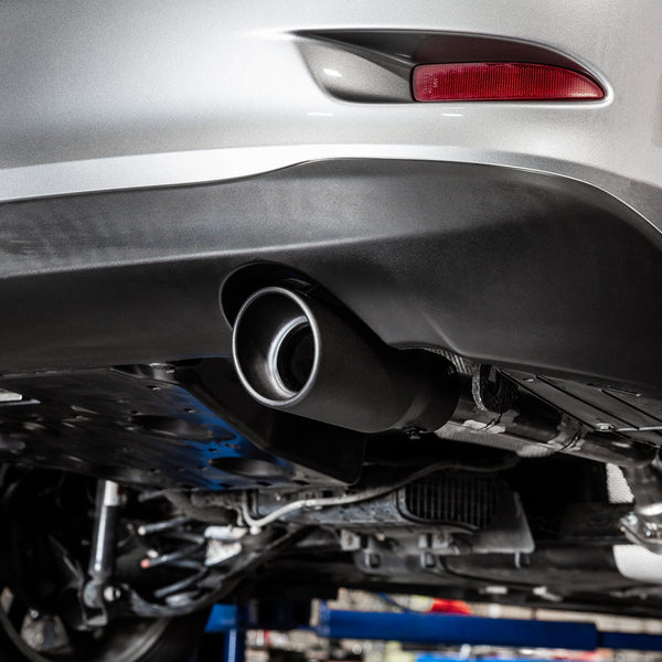 DC Sports Exhaust DC Sport Universal Bolt On Exhaust Slant Cut Tip 2.875" Inlet 3.87" Outlet