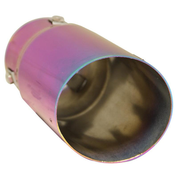 DC Sports Bolt-On Chameleon Anodized Exhaust Muffler Tip - L: 7.5" x Outlet 3.5"