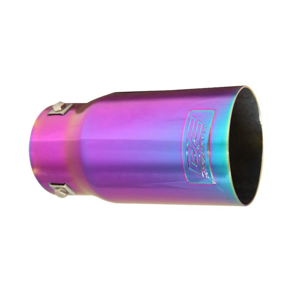 DC Sports Bolt-On Chameleon Anodized Exhaust Muffler Tip - L: 7.5" x Outlet 3.5"