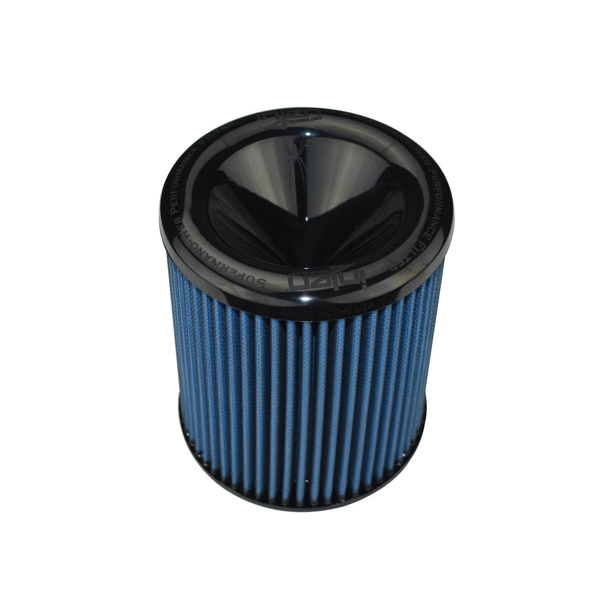 Injen Technology SuperNano-Web Air Filter - 3.50" Flange ID, 6" Base / 6.875" Media Height / 5.350" Inertia Top *NOTE: Due to the redesign of the current Inertia top, ALL FILTERS WILL INCLUDE A CLOSED, FLAT TOP TILL FURTHER NOTICE