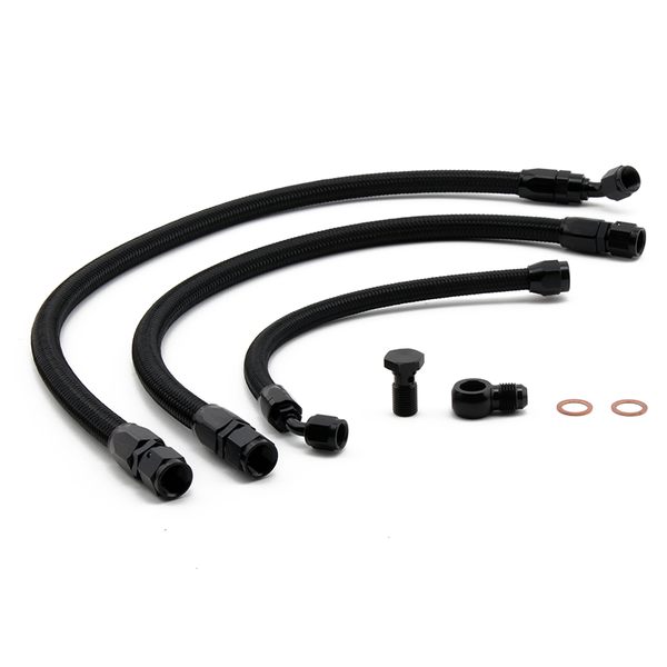 Hybrid Racing K-Series Swap Standard Fuel Line Kit (92-00 Civic & 94-01 Integra) Black HYB-FLK-01-02