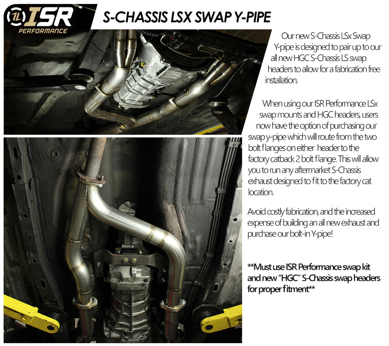 IS240LSY ISR Performance SChassis LS Swap YPipe 240sx S13 / S14