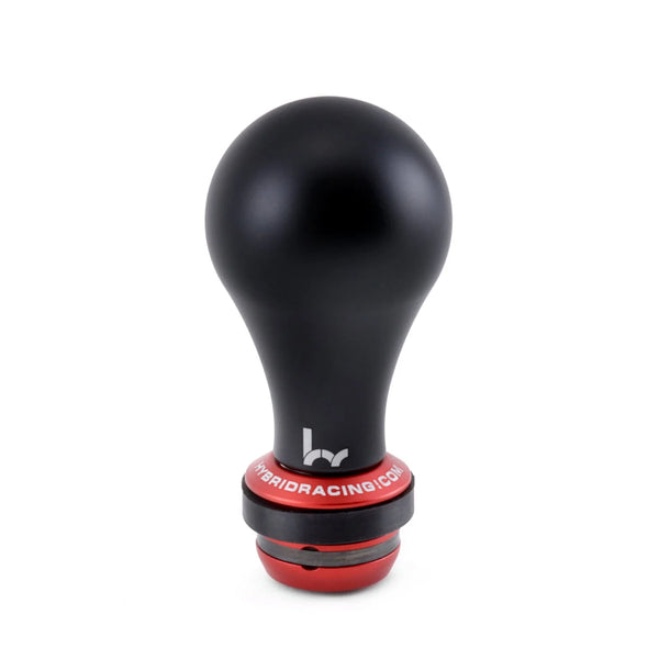 Hybrid Racing Shift Knob & Shift Boot Collar Combo - Black & Red - M10x1.5 thread