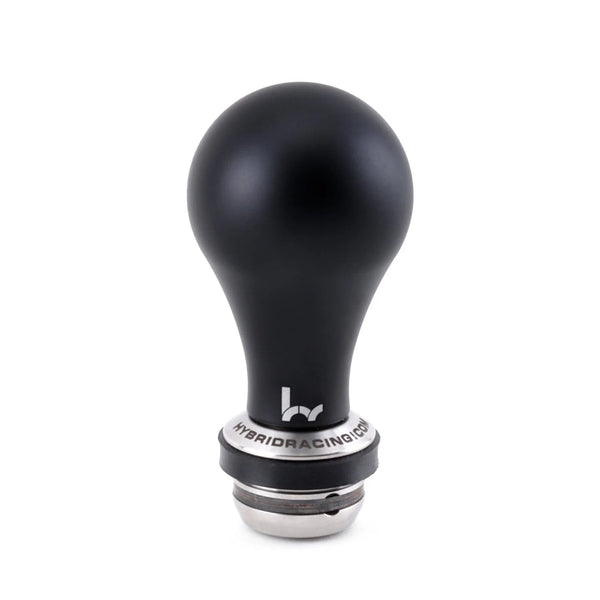 Hybrid Racing Shift Knob & Shift Boot Collar Combo - Black & Stainless Steel - M10x1.5 thread