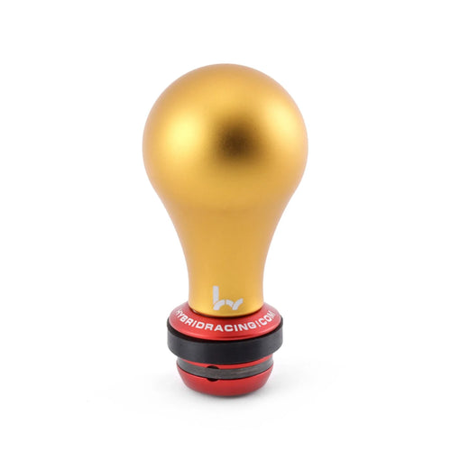 Hybrid Racing Shift Knob & Shift Boot Collar Combo - Dust Gold & Red - M10x1.5 thread