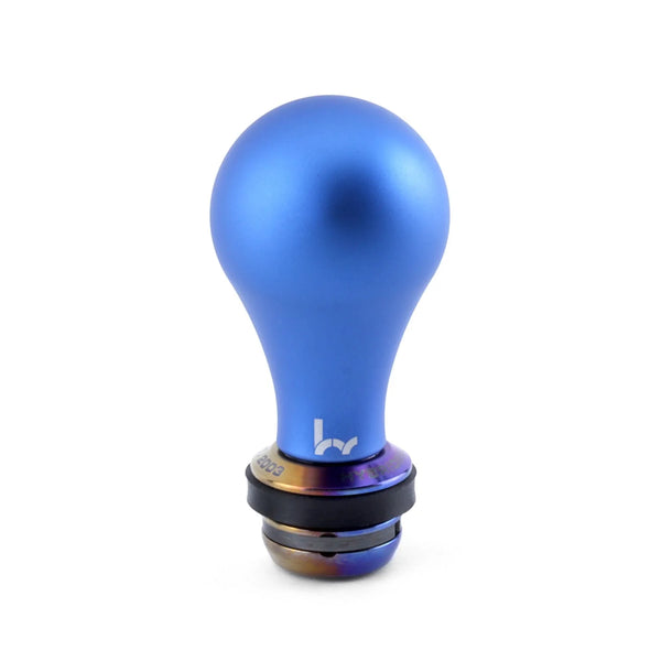 Hybrid Racing Shift Knob & Shift Boot Collar Combo - Dust Blue & Titanium - M10x1.5 thread