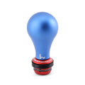 Hybrid Racing Shift Knob & Shift Boot Collar Combo - Dust Blue & Red - M10x1.5 thread